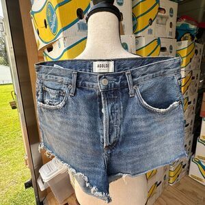 AGOLDE Women's Blue Denim Shorts